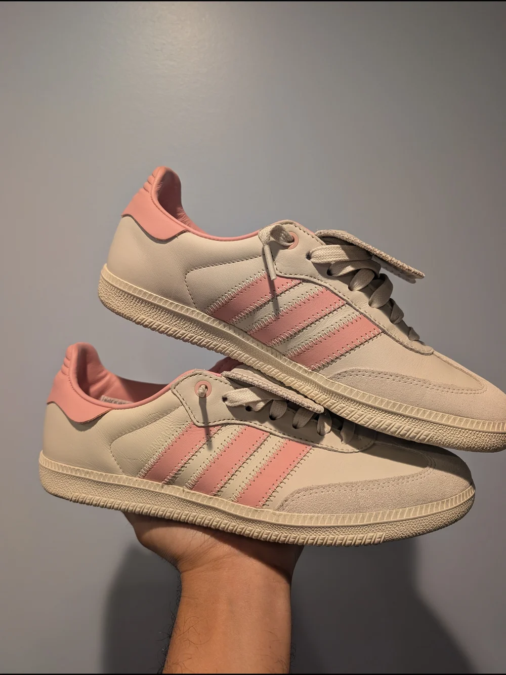 adidas Pharrell X Samba Human Race Aluminium Wonder Mauve ID3127